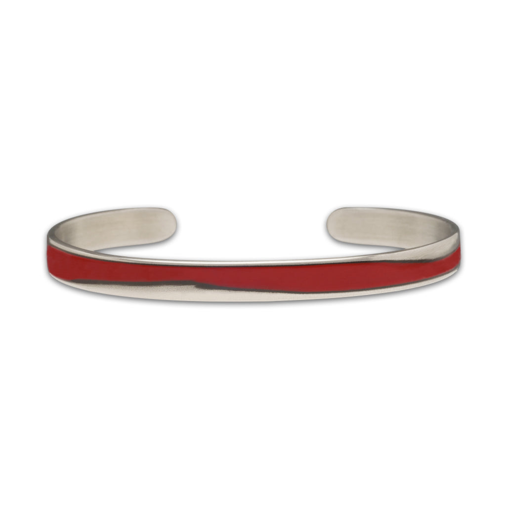 Bracelet red wave silver for women for men 