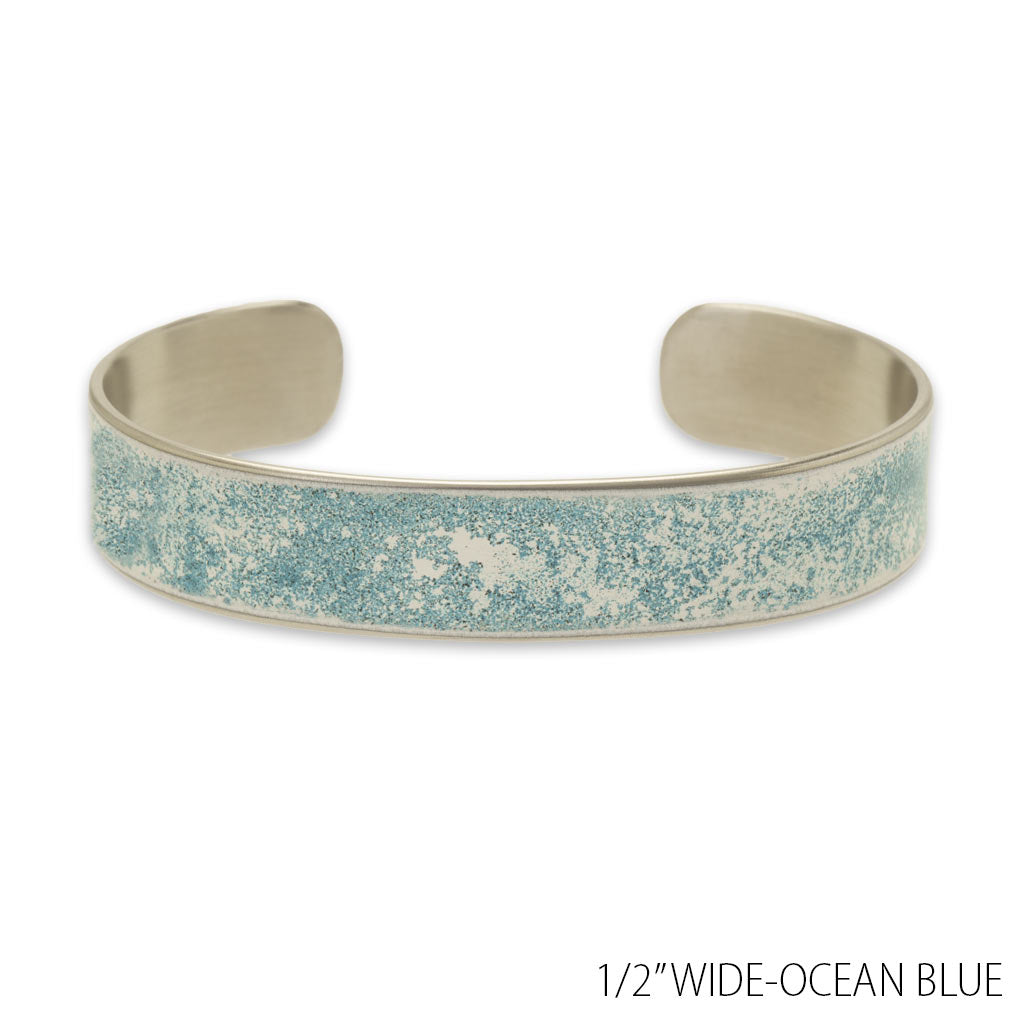 Bracelet for women silver ocean blue