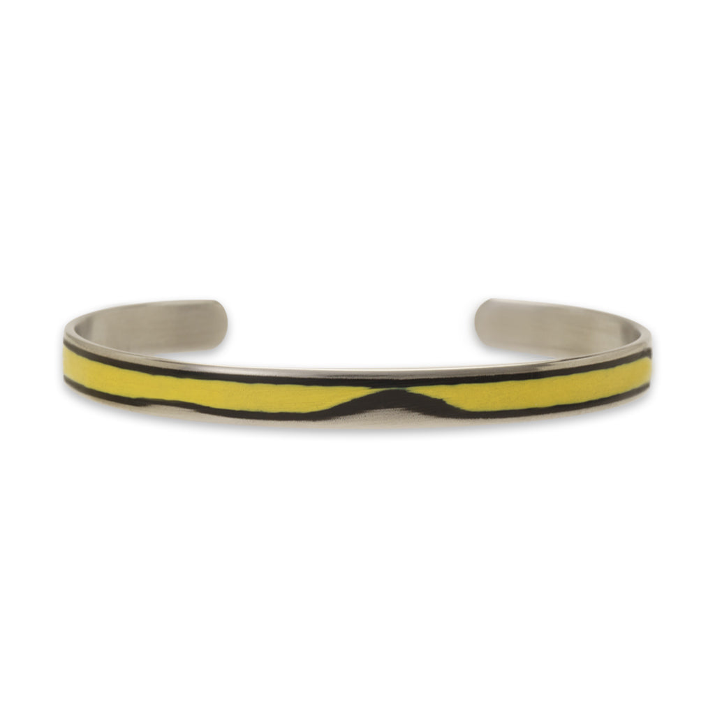 Bracelet yellow wave silver for women for men