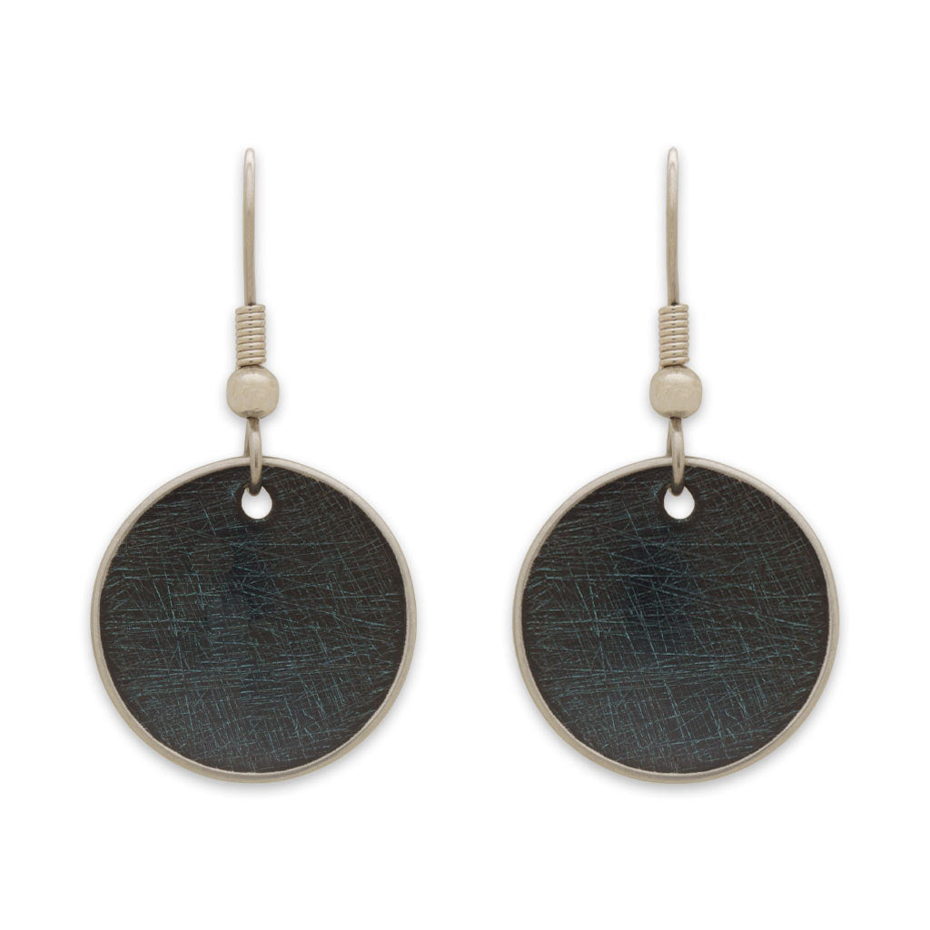 Earrings for women sliver black artisan